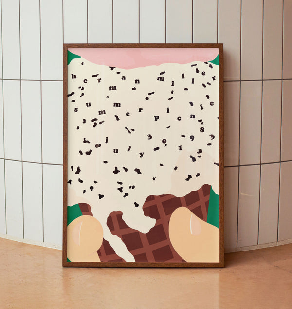 Herman Miller Ice Cream Midcentury Modern Print - Wall Art Print 1412830632