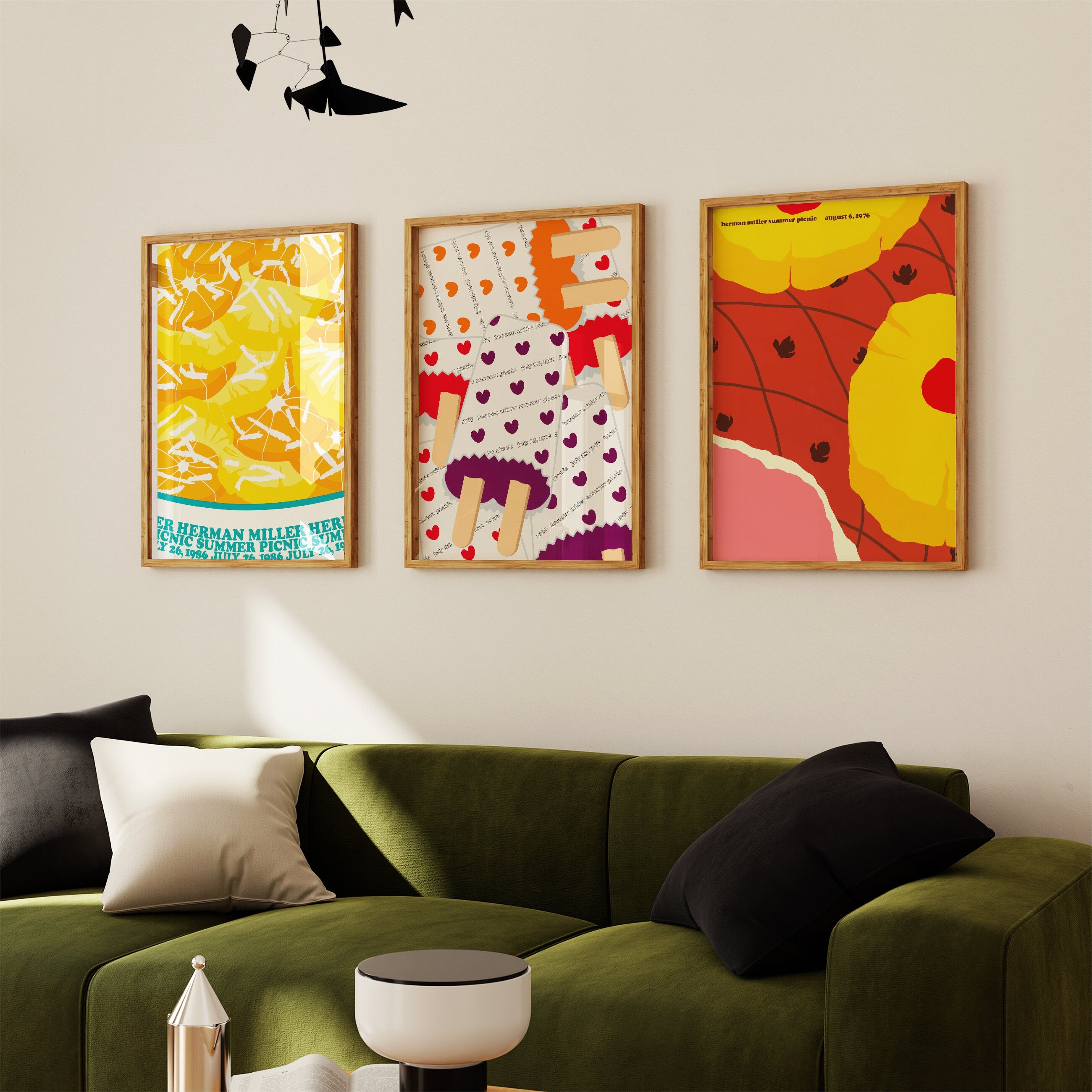 Herman Miller Summer Picnic Midcentury Modern Poster - Wall Art