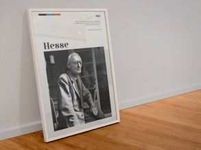 Hermann Hesse Poster Wall Art  Poster  Art Gift Quote Hermann Karl Hesse  German-Swiss poet, novelist, and painter. 1561149442