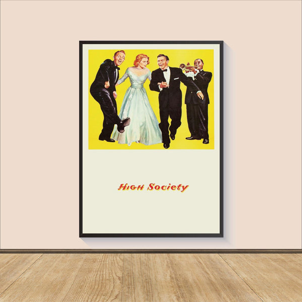 High Society Movie Poster Print, Canvas Wall Art, Room Decor, Movie Art, Gifts for HimHer, Wall Art Print, Vintage Film Art 1569812591