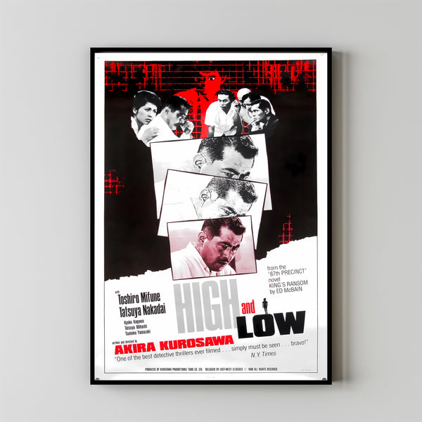 High and Low (1963) Poster Art Print Movie Posters Gift for Movie lovers 1