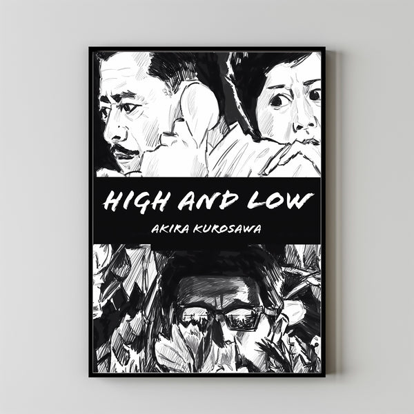 High and Low (1963) Poster Art Print Movie Posters Gift for Movie lovers 2