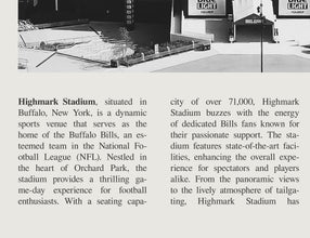 Highmark Stadium Wall Art Poster Highmark Stadium  Black White Poster  Poster  Art Gift 1665244795