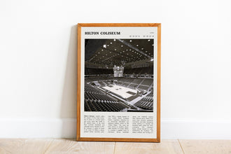 Hilton Coliseum Wall Art Poster  Hilton Coliseum Black White Poster  Poster  Art Gift 1665472173