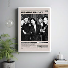 His Girl Friday Poster, Howard Hawks, Minimalist Movie Poster
