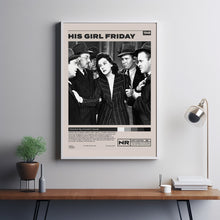 His Girl Friday Poster, Howard Hawks, Minimalist Movie Poster