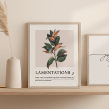 His Love Never Ceases, Bible Verse Poster, Christian Wall Art - Great is Your Faithfulness, Magnolia Leaf, Pink Accents (Physical Poster) 1585448092