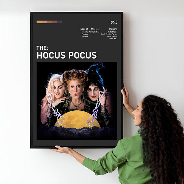 Hocus Pocus Movie Poster  Minimalist  Midcentury Poster  Wall Art Print  Retro Movie Poster 1733505366 - Copy