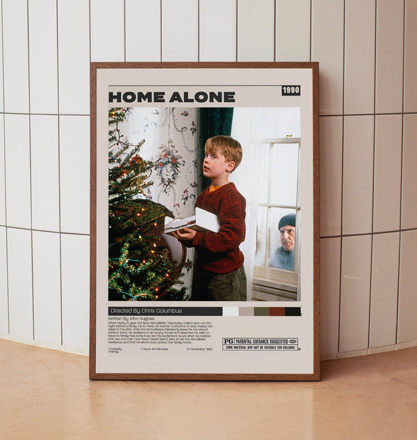 Home Alone Poster, Chris Columbus, Minimalist Movie Poster