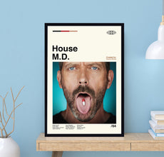 House MD Tv Series Poster, Tv Series Poster, Retro Movie Poster, Minimalist Art, Vintage Poster, Modern Art, Wall Decor, Home Decor 1733291705