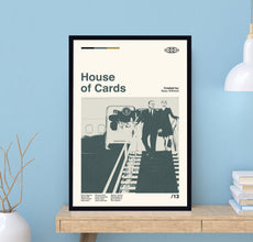 House of Cards Poster, Beau Willimon, Vintage Poster, Retro Movie Poster, Abstract Poster, Retro Poster, Minimalist Art, Dad Gifts 1688950354