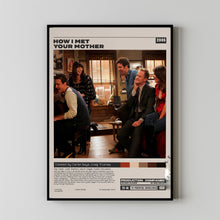 How I Met Your Mother, Retro Tv Series Print, Modern Vintage, Minimalist Tv Series Poster