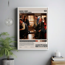 How I Met Your Mother, Retro Tv Series Print, Modern Vintage, Minimalist Tv Series Poster