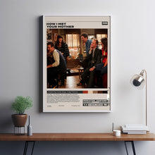 How I Met Your Mother, Retro Tv Series Print, Modern Vintage, Minimalist Tv Series Poster