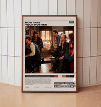 How I Met Your Mother, Retro Tv Series Print, Modern Vintage, Minimalist Tv Series Poster