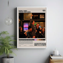 How I Met Your Mother, Retro Tv Series Print, Modern Vintage, Minimalist Tv Series Poster 1