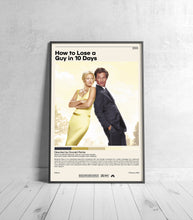 How to Lose a Guy in 10 Days  Donald Petrie, Minimalist Movie Poster, Vintage Retro Art Print, Custom Poster, Wall Art Print, Home Decor 1216002078