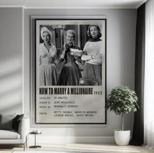 How to Marry a Millionaire 1953 Movie Poster Canvas Poster Minimalist Poster Art Print Gifts for Lover Mural Painting Home Decoration 1797583845