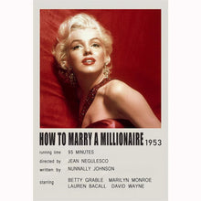 How to Marry a Millionaire 1953 Movie Poster Canvas Poster Minimalist Poster Art Print Gifts for Lover Mural Painting Home Decoration 1797583845