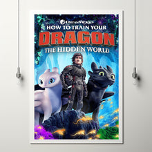 How to Train Your Dragon The Hidden World Movie Poster 2023 FilmRoom Decor Wall ArtPoster GiftCanvas prints 4