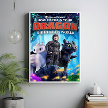 How to Train Your Dragon The Hidden World Movie Poster 2023 FilmRoom Decor Wall ArtPoster GiftCanvas prints 4