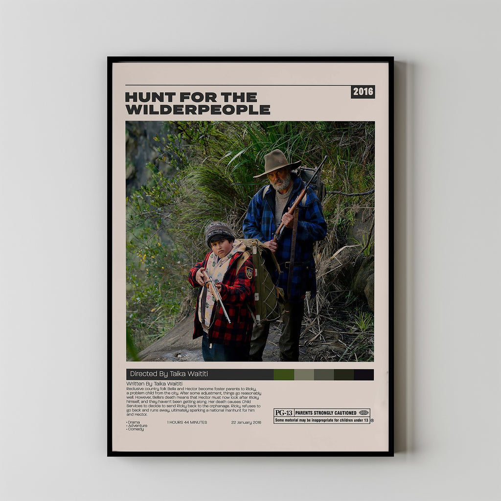 Hunt For The Wilderpeople Taika Waititi Minimalist Movie Poster hunt-for-the-wilderpeople-taika-waititi-minimalist-movie-poster
