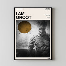 I Am Groot Poster, I Am Groot Film, I Am Groot Movie, Vintage Modern, Vintage Poster, Minimalist Art, High Quality, Aesthetic Poster