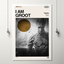 I Am Groot Poster, I Am Groot Film, I Am Groot Movie, Vintage Modern, Vintage Poster, Minimalist Art, High Quality, Aesthetic Poster