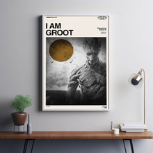 I Am Groot Poster, I Am Groot Film, I Am Groot Movie, Vintage Modern, Vintage Poster, Minimalist Art, High Quality, Aesthetic Poster