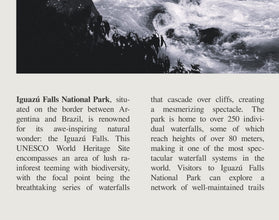 Iguazu Falls Argentina Wall Art Poster Poster Iguazu Falls Argentina  Black White Poster  Poster  Art Gift 1686033582