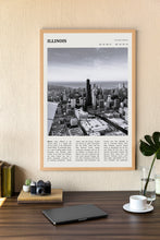 Illinois Wall Art Poster Poster  Illinois Black White Poster  Poster  Art Gift 1681290556