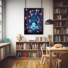 Ghost in the Forest Poster - Dark Romantic and Creepy | Spooky Cute Horror Wall Art