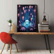 Ghost in the Forest Poster - Dark Romantic and Creepy | Spooky Cute Horror Wall Art