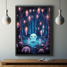 Ghost in the Forest Poster - Dark Romantic and Creepy | Spooky Cute Horror Wall Art