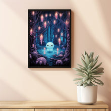 Ghost in the Forest Poster - Dark Romantic and Creepy | Spooky Cute Horror Wall Art