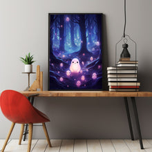 Ghost in the Forest Poster - Dark Romantic and Creepy | Spooky Cute Horror Wall Art