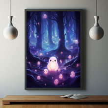 Ghost in the Forest Poster - Dark Romantic and Creepy | Spooky Cute Horror Wall Art