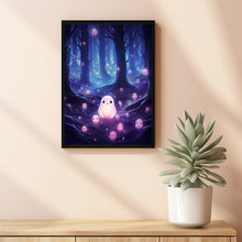 Ghost in the Forest Poster - Dark Romantic and Creepy | Spooky Cute Horror Wall Art