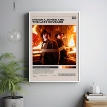 Indiana Jones and the Last Crusade Poster, Steven Spielberg, Minimalist Movie Poster, Vintage Retro Art Print