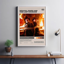 Indiana Jones and the Last Crusade Poster, Steven Spielberg, Minimalist Movie Poster, Vintage Retro Art Print