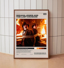 Indiana Jones and the Last Crusade Poster, Steven Spielberg, Minimalist Movie Poster, Vintage Retro Art Print