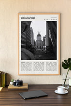 Indianapolis Indiana Wall Art Poster Poster Indianapolis Indiana  Black White Poster  Poster  Art Gift 1694827503
