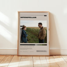 Interstellar Poster, Anne Hathaway Wall Art, Minimalist Wall Decor, Space Film Print, Gift for Movie Lovers 1748348557