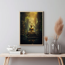 Ancient Temple in Dense Forest Poster - Spiritual Mystical Buddha Forest Art