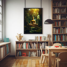 ncient Temple in Dense Forest Poster - Spiritual Mystical Buddha Gift Art