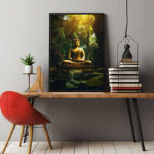 ncient Temple in Dense Forest Poster - Spiritual Mystical Buddha Gift Art