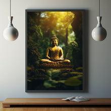 ncient Temple in Dense Forest Poster - Spiritual Mystical Buddha Gift Art