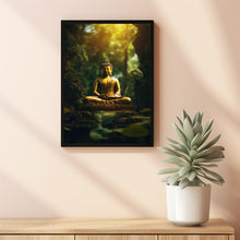 ncient Temple in Dense Forest Poster - Spiritual Mystical Buddha Gift Art