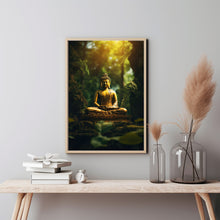 ncient Temple in Dense Forest Poster - Spiritual Mystical Buddha Gift Art