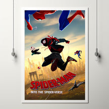 Into the Spider-Verse (2018) Poster Art Print Movie Posters Gift for Movie lovers